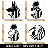 Egyptian Gods Anubis Ra Thoth Sekhmet Death War Sun Rubber Stamp Set for Stamping Crafting Planners