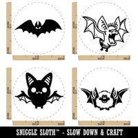 Halloween Bats Rubber Stamp Set for Stamping Crafting Planners