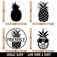 Pineapple Symbols Fruit Flavor Rubber Stamp Set for Stamping Crafting Planners