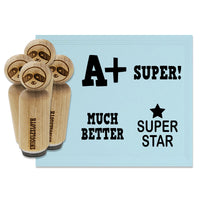 Teacher School Motivational Encouragement Improvement Rubber Stamp Set for Stamping Crafting Planners