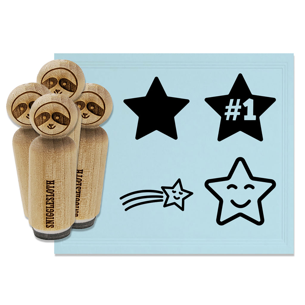 Teacher Grading Stars Excellence Rubber Stamp Set for Stamping Crafting Planners