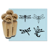 Dragonflies Dragonfly Flying Elegant Rubber Stamp Set for Stamping Crafting Planners