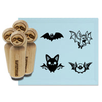 Halloween Bats Rubber Stamp Set for Stamping Crafting Planners