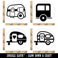 Campers Happy Trailer Camping Rubber Stamp Set for Stamping Crafting Planners