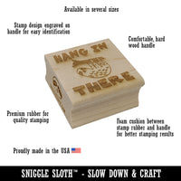 Gym Open 24 7 No Excuses Square Rubber Stamp for Stamping Crafting
