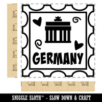 Germany Brandenburg Gate Passport Travel Square Rubber Stamp for Stamping Crafting