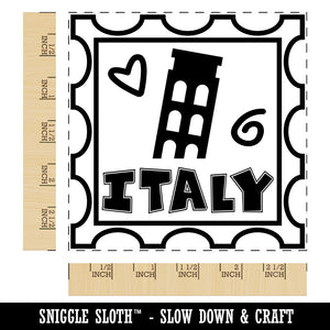 Italy Passport Travel Square Rubber Stamp for Stamping Crafting