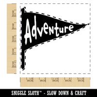 Adventure Flag Square Rubber Stamp for Stamping Crafting