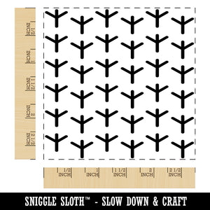 Bird Tracks Background Square Rubber Stamp for Stamping Crafting