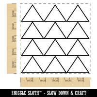 Triangle Background Square Rubber Stamp for Stamping Crafting