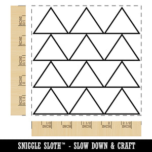 Triangle Background Square Rubber Stamp for Stamping Crafting