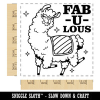 Fabulous Sassy Alpaca Square Rubber Stamp for Stamping Crafting