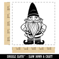 Garden Gnome Square Rubber Stamp for Stamping Crafting