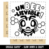 Unbelievable Bee Square Rubber Stamp for Stamping Crafting