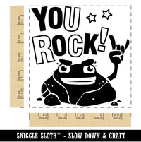 You Rock Square Rubber Stamp for Stamping Crafting