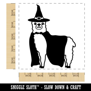 Halloween Llama Alpaca Witch Square Rubber Stamp for Stamping Crafting