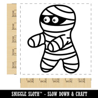 Scared Halloween Mummy Square Rubber Stamp for Stamping Crafting