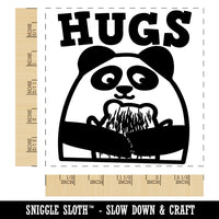 Hugs Panda Parent Child Square Rubber Stamp for Stamping Crafting