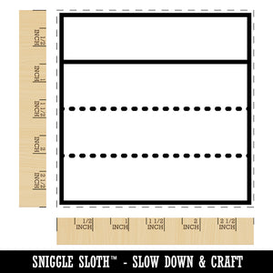 Journaling Framework Block Square Rubber Stamp for Stamping Crafting