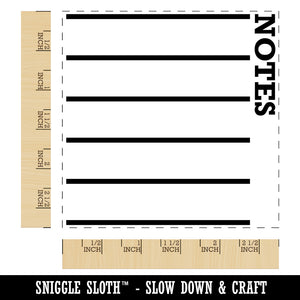 Notes List Journaling Page Lines To Do Square Rubber Stamp for Stamping Crafting