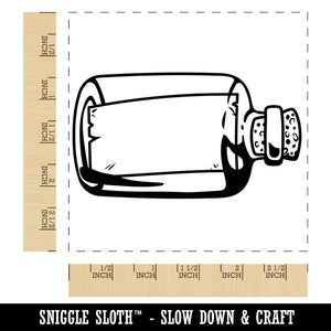 Blank Message in a Bottle Square Rubber Stamp for Stamping Crafting