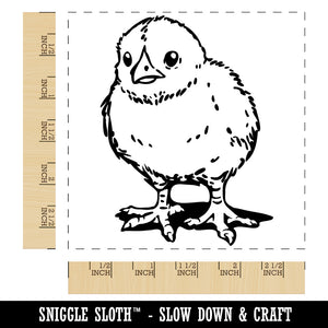 Realistic Baby Chick Chicken Square Rubber Stamp for Stamping Crafting