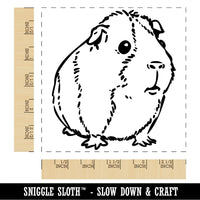 Sweet Guinea Pig Square Rubber Stamp for Stamping Crafting