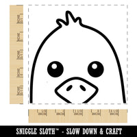 Peeking Bird Seagull Square Rubber Stamp for Stamping Crafting