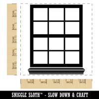 Closed Glass Window Square Rubber Stamp for Stamping Crafting