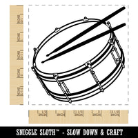 Snare Drum Percussion Musical Instrument Square Rubber Stamp for Stamping Crafting