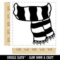 Striped Scarf Fall Autumn Winter Square Rubber Stamp for Stamping Crafting