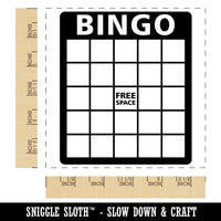 Blank Bingo Card Square Rubber Stamp for Stamping Crafting