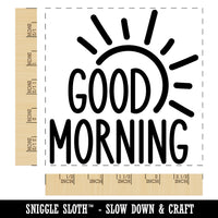 Good Morning Sun Square Rubber Stamp for Stamping Crafting