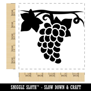 Grapes on the Vine Square Rubber Stamp for Stamping Crafting