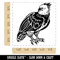 Magnificent Harpy Eagle Square Rubber Stamp for Stamping Crafting