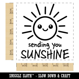 Sending You Sunshine Square Rubber Stamp for Stamping Crafting