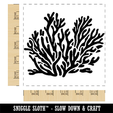 Coral Reef Ocean Square Rubber Stamp for Stamping Crafting