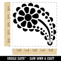 Cute Sweet Daisy Paisley Square Rubber Stamp for Stamping Crafting