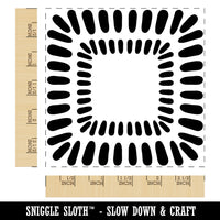 Modern Square Tile Square Rubber Stamp for Stamping Crafting