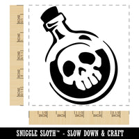 Skull Poison Potion Bottle Square Rubber Stamp for Stamping Crafting