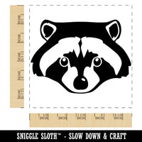 Raccoon Trash Panda Head Square Rubber Stamp for Stamping Crafting