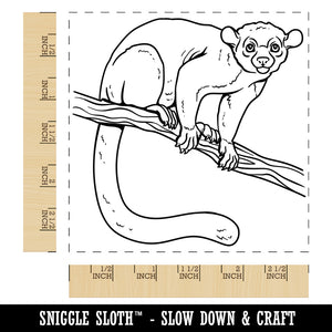 Kinkajou Honey Bear Square Rubber Stamp for Stamping Crafting