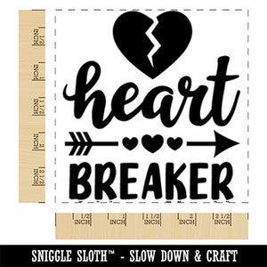 Heart Breaker Love  Valentine's Day Square Rubber Stamp for Stamping Crafting