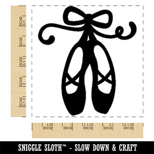 Ballet Shoes Slippers Ballerina Square Rubber Stamp for Stamping Crafting