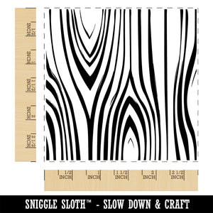 Tree Wood Grain Square Rubber Stamp for Stamping Crafting