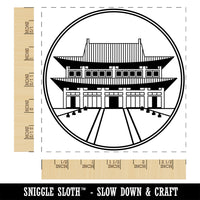 Gyeongbokgung Palace Temple South Korea Square Rubber Stamp for Stamping Crafting