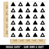 Scandinavian Alternating Triangles Square Rubber Stamp for Stamping Crafting