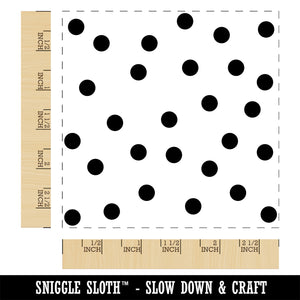 Scattered Dots Confetti Sprinkles Birthday Square Rubber Stamp for Stamping Crafting