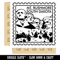 Mount Rushmore South Dakota Travel Square Rubber Stamp for Stamping Crafting