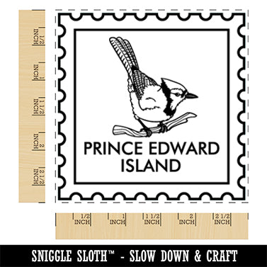 Prince Edward Island Canada Destination Travel Square Rubber Stamp for Stamping Crafting